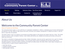 Tablet Screenshot of communityparentcenter.org